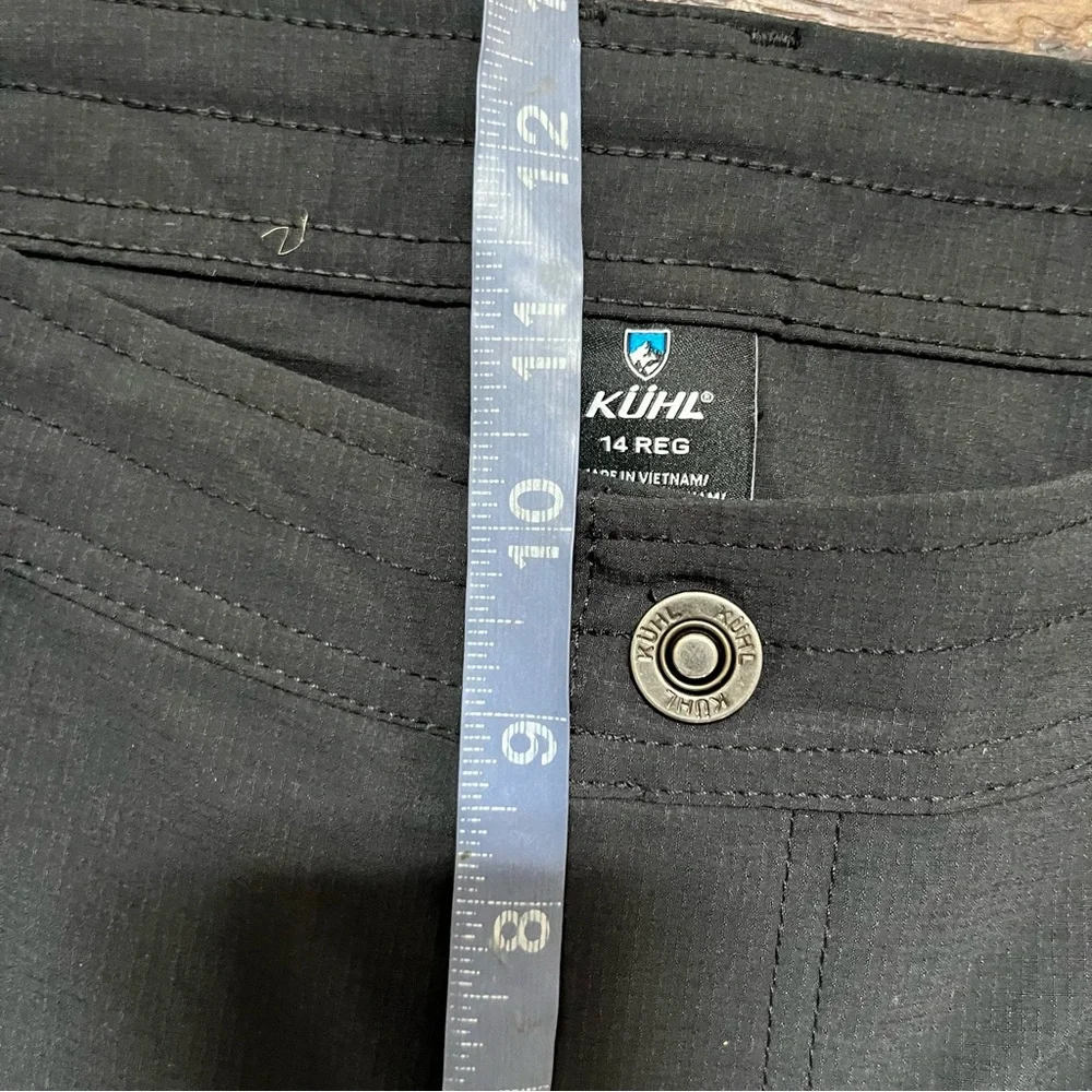 Kuhl womens 6297 horizon convertible drawstring Ripstop black outdoor pants 14 - Picture 10 of 12